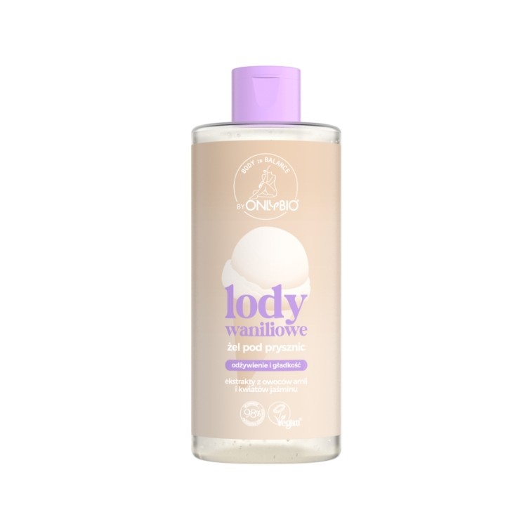 Gel douche ONLYBIO Body in Balance à la vanille glacée 300 ml