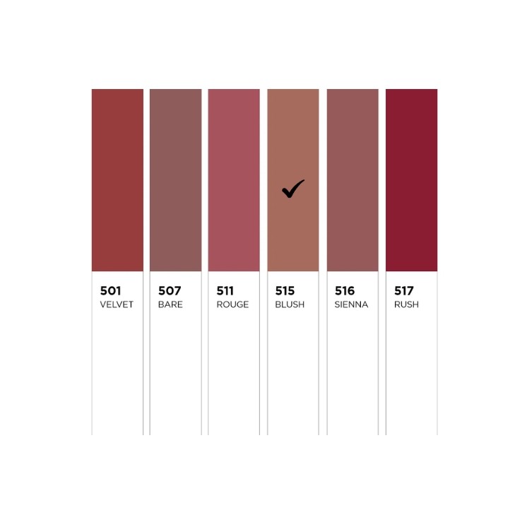 Rouge à lèvres Eveline Celebrity Lips au fini satiné crémeux /515/ Blush 1 pièce