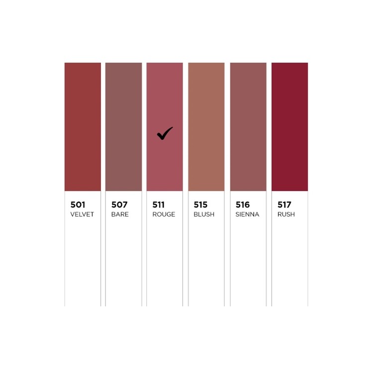 Rouge à lèvres Eveline Celebrity Lips au fini satiné crémeux /511/ Rouge 1 pièce