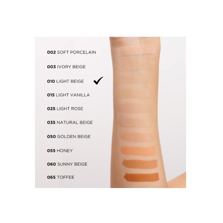 Eveline Liquid Control Gezichtsfoundation met Niacinamide in Druppelaar /010/ Light Beige ml