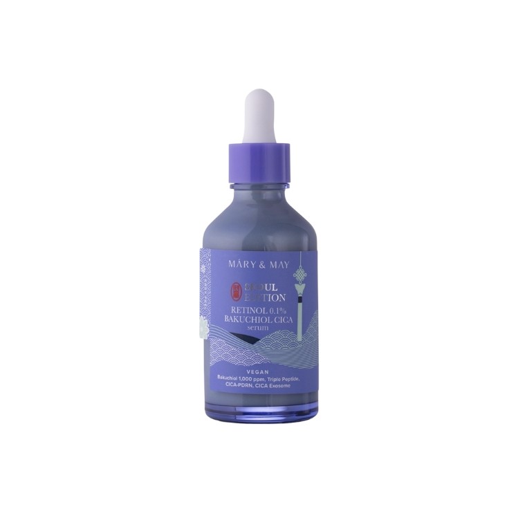 Sérum raffermissant Retinol 0,1 1% Bakuchiol Cica Mary&May , sérum visage au rétinol 80 ml