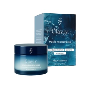 Masque visage compresse cryogénique apaisant et rafraîchissant Clayly Aqua Essence 50 ml