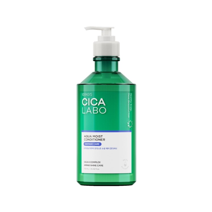Kerasys Cica Labo Aqua Moist Light Après-shampoing pour cheveux abîmés et fragilisés 750 ml