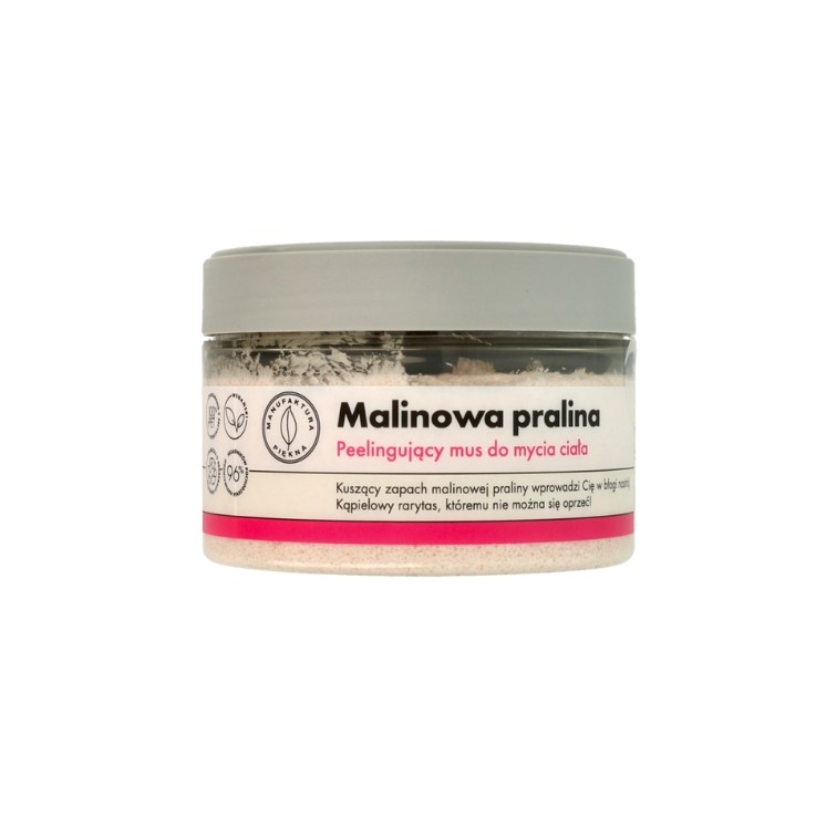 Manufaktura Piękna Exfoliërende lichaamswasmousse Frambozenpraline 250 g