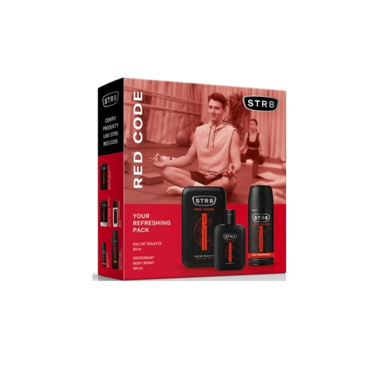Coffret cadeau STR8 Red Code Eau de Toilette 50 ml + Déodorant Spray 150 ml