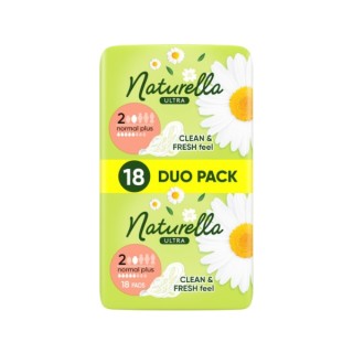 Naturella Duo Pack Normal Plus Serviettes hygiéniques 18 pièces