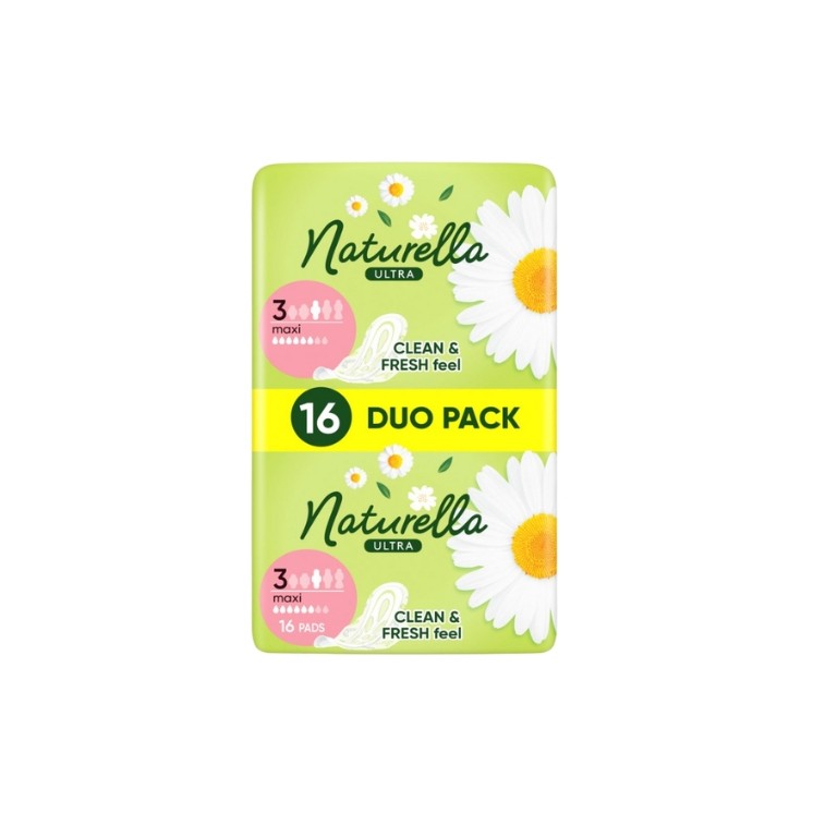Serviettes hygiéniques Naturella Duo Pack Ultra Maxi , paquet de 16 pièces