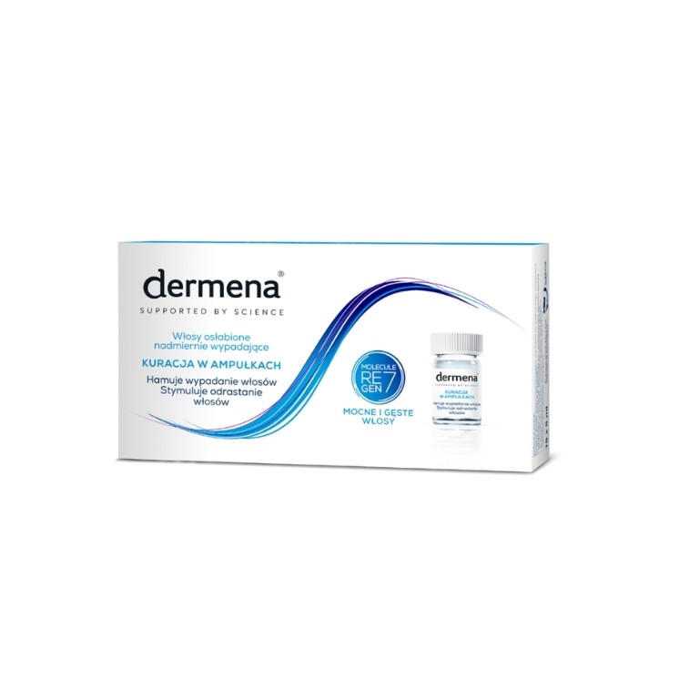 Dermena Hair Care Kuracja w ampułkach hamująca wypadanie włosów 15 x 5 ml