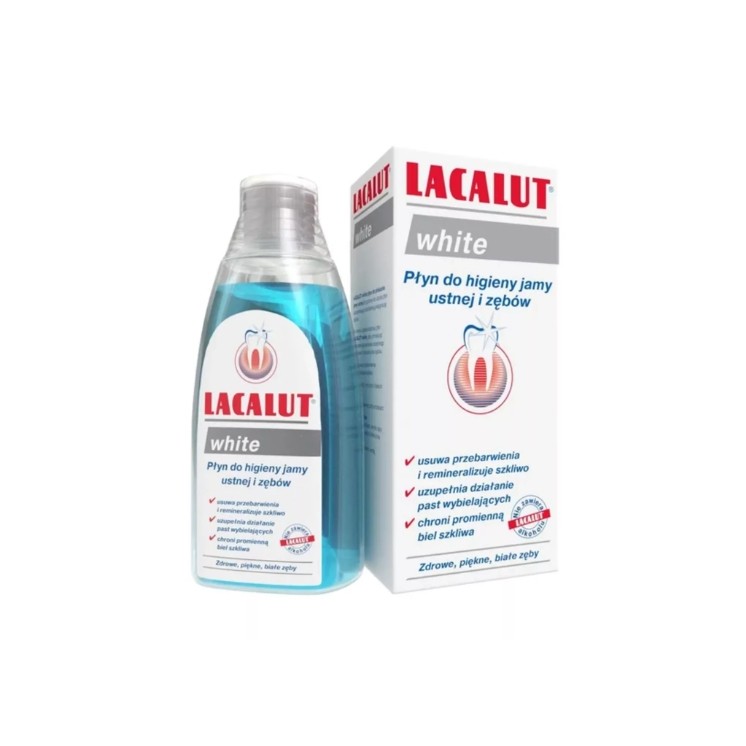 Lacalut White Płyn do płukania jamy ustnej i zębów 300 ml