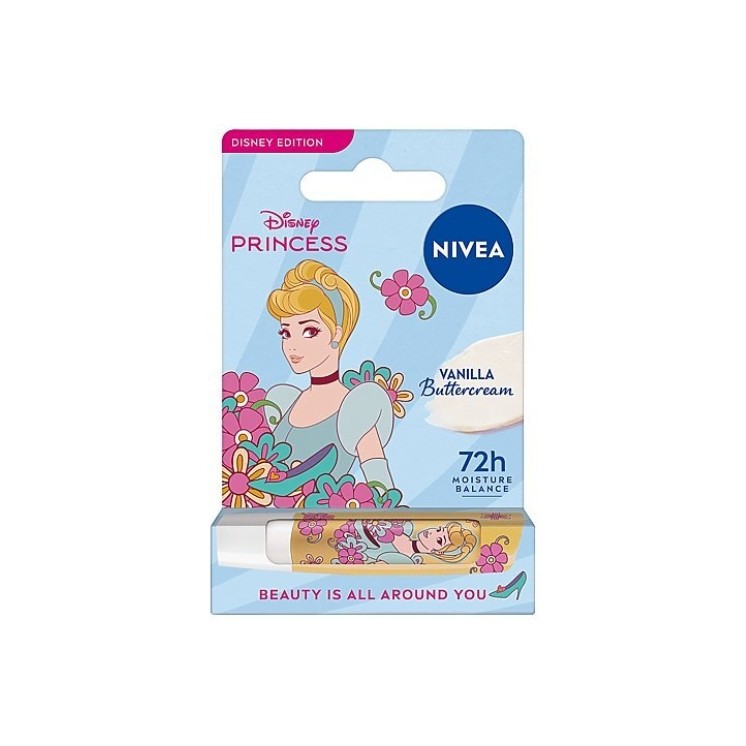 Rouge à lèvres protecteur Nivea Princess Disney Vanilla Crème au beurre 4,8 ml