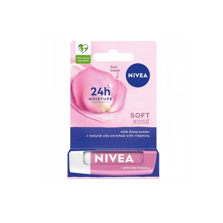 Rouge à lèvres protecteur Nivea Soft Rose 4,8 ml