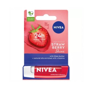 Nivea Beschermende Lippenbalsem Strawberry Shine 4,8 ml