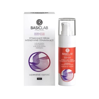 BasicLab Esteticus stymulujące Serum do twarzy intensywnie odnawiające 0,3% retinolu 30 ml