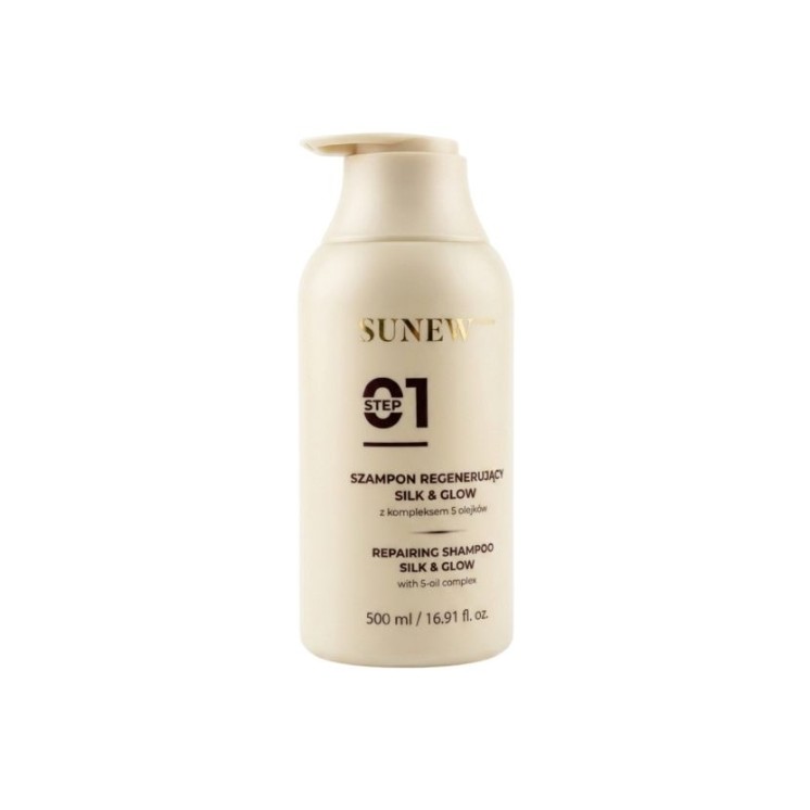 Sunew Med+ Silk&Glow regenerujący Szampon do włosów 500 ml