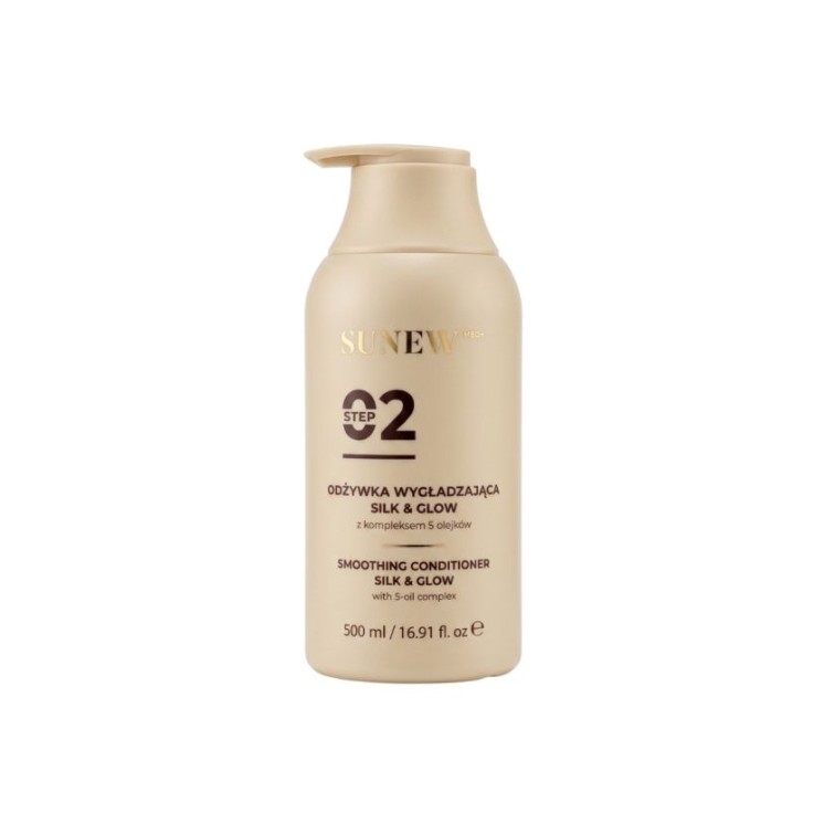 Après-shampoing lissant Sunew Med+ Silk& Glow 500 ml