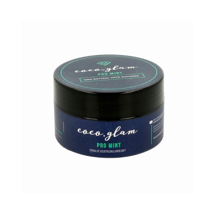 Coco Glam Pro Mint Tandenbleekpoeder met actieve kool 30 g
