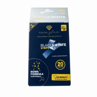 Coco Glam Black & White Whitening Tooth Strips 20 pcs