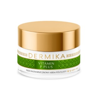Dermika Vitamine P Plus Semi-Rich Anti-Rimpelcrème voor de haarvatenhuid 50 ml