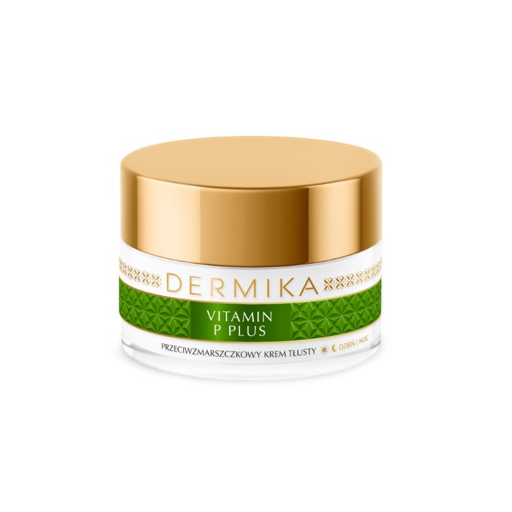 Crème anti-rides Dermika Vitamin P Plus pour peaux grasses et vascularisées 50 ml