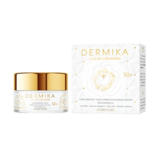 Crème visage régénérante anti-rides Dermika Luxury Ceramides 50+ 50 ml