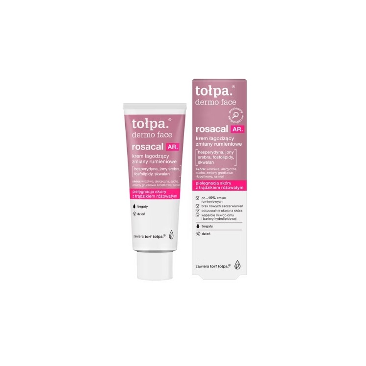 Tołpa Dermo Face Rosacal AR. Crème de jour riche pour apaiser les rougeurs 40 ml