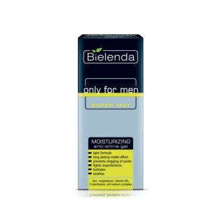 Gel visage hydratant matifiant Bielenda Only For Men Super Mat 50 ml