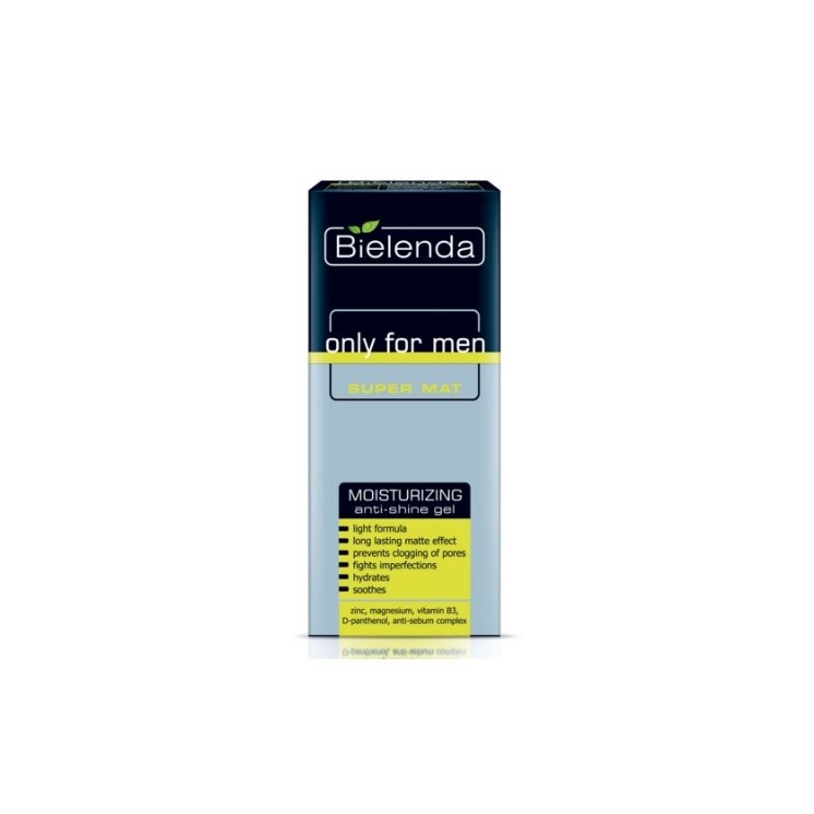 Bielenda Only For Men Super Mat Moisturizing Anti-Shine Face Gel 50 ml