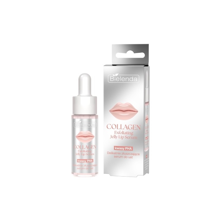 Bielenda Collagen Jelly Lip Mask, een mild exfoliërend lippenserum van 10 ml.
