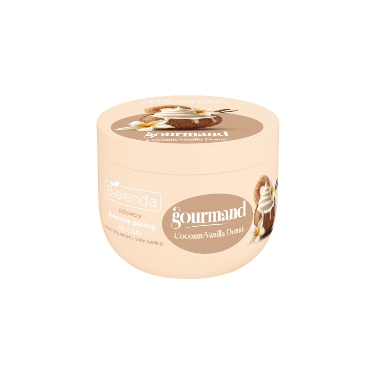 Peeling corporel nourrissant et crémeux Bielenda Gourmand Noix Coconut - Beignet Vanilla 250 g