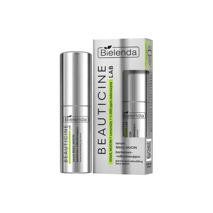 Bielenda Beauticine Lab barrièreherstellend gezichtsserum met slakkenslijm 30 ml