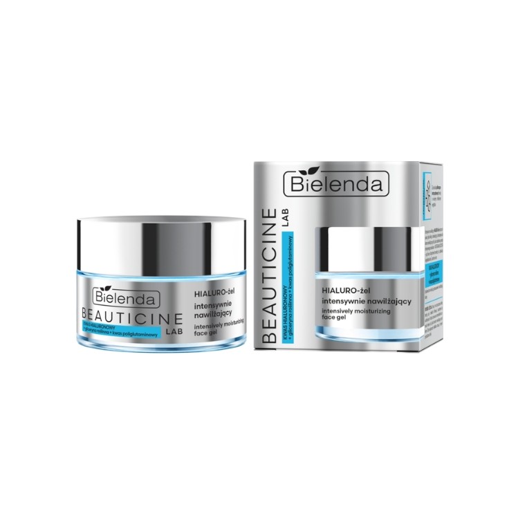 Gel visage hydratant intensif Bielenda Beauticine Lab à l'acide hyaluronique 50 ml