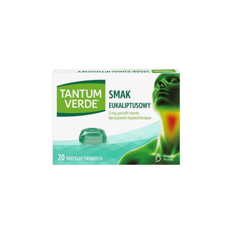 Tantum Verde smak eukaliptusowy 20 pastylek twardych
