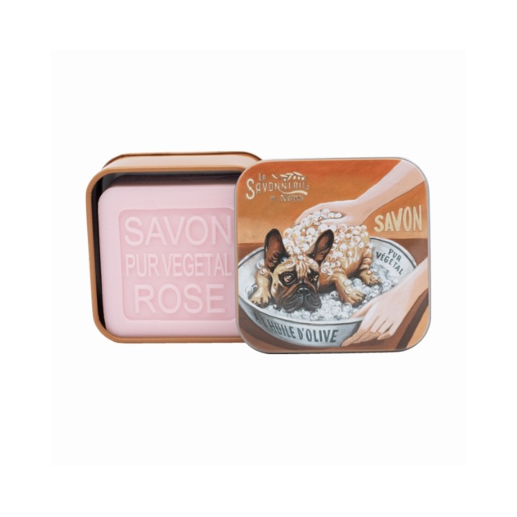 Savon parfumé La Savonnerie de Nyons en boîte pour chiens 100 g