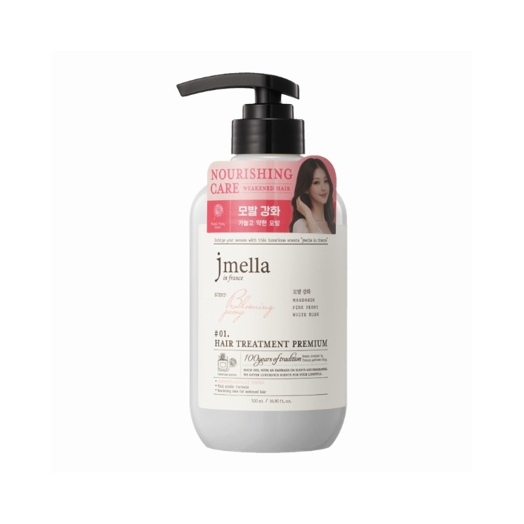 Jmella in France Blooming Peony perfumowana do suchych, zniszczonych, wygładzająco-odżywcza Odżywka do włosów suchych 500 ml