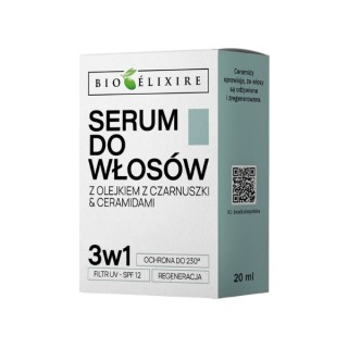 Sérum capillaire 3 en 1 BioElixire à l'huile de nigelle et aux céramides 20 ml