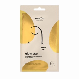 Resibo Glow Star rozświetlająca Maska w płachcie 1 sztuka