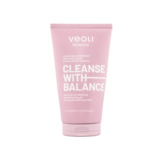 Veoli Botanica Cleanse With Balance Gel Nettoyant et Exfoliant Visage 150 ml