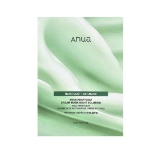 Anua Heartleaf + Ceramide kremowa Maska do twarzy na noc z Pstrolistką 25 ml