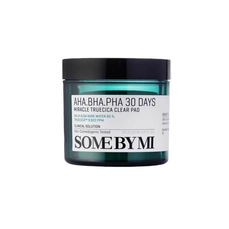 Some By Mi AHA BHA PHA 30 Days Miracle Truecica Clear Pad Exfoliating Face Pads 70 pcs