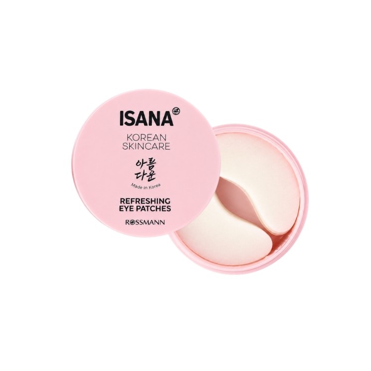 Isana Korean Skincare odświeżające Płatki pod oczy 60 sztuk
